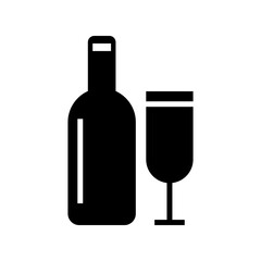 wine icon or logo isolated sign symbol vector illustration - high quality black style vector icons
