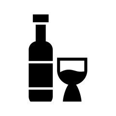 wine icon or logo isolated sign symbol vector illustration - high quality black style vector icons

