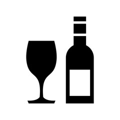 wine icon or logo isolated sign symbol vector illustration - high quality black style vector icons
