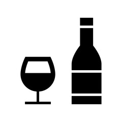 wine icon or logo isolated sign symbol vector illustration - high quality black style vector icons
