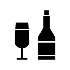 wine icon or logo isolated sign symbol vector illustration - high quality black style vector icons
