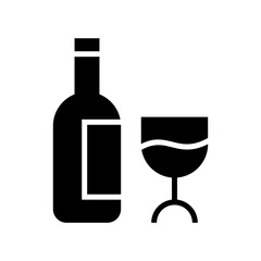 wine icon or logo isolated sign symbol vector illustration - high quality black style vector icons
