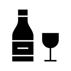 wine icon or logo isolated sign symbol vector illustration - high quality black style vector icons
