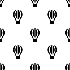 Fototapeta premium Single Hot air balloon pattern. Hot air balloon concept. filled trendy Vector seamless Pattern, background, wallpaper