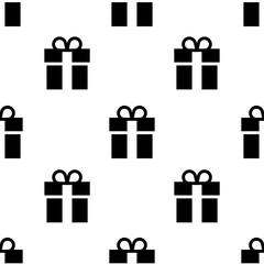 Single Gift pattern. Gift concept. filled trendy Vector seamless Pattern, background, wallpaper