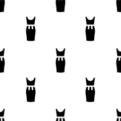 Single Dress pattern. Dress concept. filled trendy Vector seamless Pattern, background, wallpaper