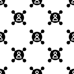 Fototapeta premium Single User pattern. User concept. filled trendy Vector seamless Pattern, background, wallpaper