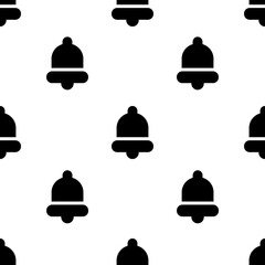 Fototapeta premium Single Bell pattern. Bell concept. filled trendy Vector seamless Pattern, background, wallpaper