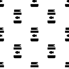 Single Fish food pattern. Fish food concept. filled trendy Vector seamless Pattern, background, wallpaper