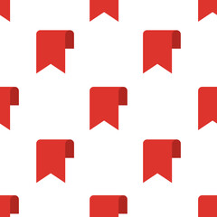 Single bookmark pattern. bookmark concept. flat trendy Vector seamless Pattern, background, wallpaper