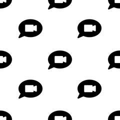 Single Chat pattern. Chat concept. filled trendy Vector seamless Pattern, background, wallpaper