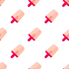 Single popsicle pattern. popsicle concept. flat trendy Vector seamless Pattern, background, wallpaper