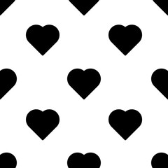 Single Heart pattern. Heart concept. filled trendy Vector seamless Pattern, background, wallpaper