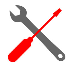 wrench and screwdriver