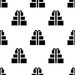 Single Gift pattern. Gift concept. filled trendy Vector seamless Pattern, background, wallpaper