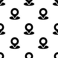Single Location pattern. Location concept. filled trendy Vector seamless Pattern, background, wallpaper