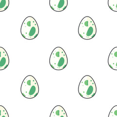 Single egg pattern. egg concept. flat trendy Vector seamless Pattern, background, wallpaper