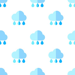 Single rain pattern. rain concept. flat trendy Vector seamless Pattern, background, wallpaper