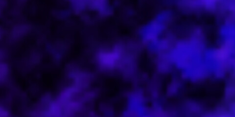 Dark Purple vector background with clouds.