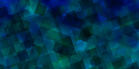 Obraz premium Light BLUE vector texture with triangular style.