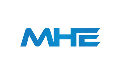 initial MHE creative modern lettermark logo design, linked typography monogram icon vector illustration