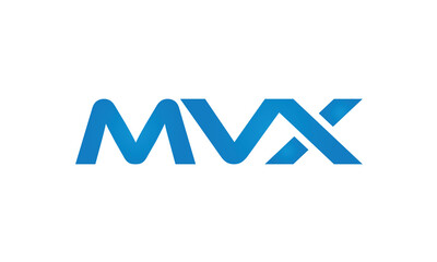 initial MVX creative modern lettermark logo design, linked typography monogram icon vector illustration