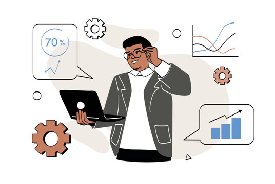 recommend clip art: Business analyze concept