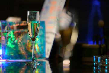 Image of a bar at night