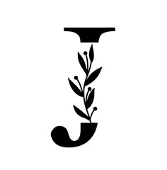 Leaves Letter J