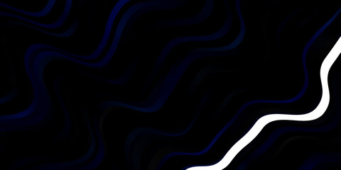 Dark BLUE vector template with wry lines.