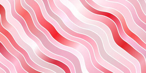 Light Red vector template with curves.