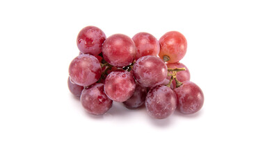 Bunch of Grapes. ripe red grape isolated on white background.