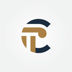 c letter. law. legal. firm. attorney logo design vector