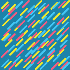 Abstract vector memphis background from parallel lines