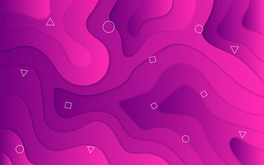 Pink gradient abstract wave background