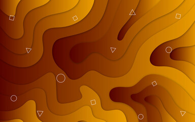 Brown bright abstract wave background
