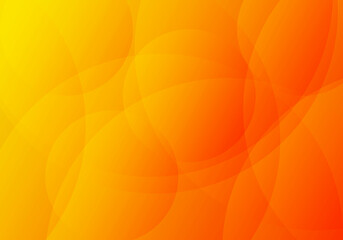 Minimal geometric background. Orange elements with fluid gradient. Dynamic shapes composition with Copy Space