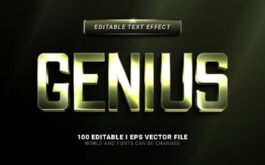 genius 3d style text effect