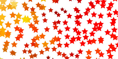 Light Green, Yellow vector layout with bright stars.