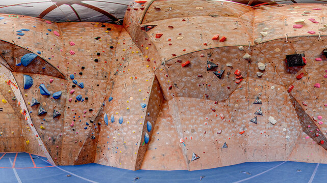 Holds on Rock Climbing Walls