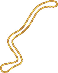 シンプルなネックレスのイラスト