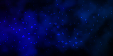 Dark BLUE vector layout with bright stars.
