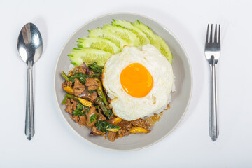 Stir Fried Beef with Chili on Rice