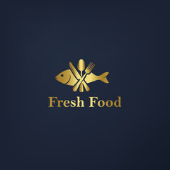 Fish Food Logo | Luxury Fish Logo
