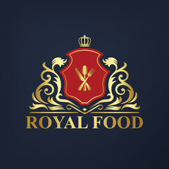 luxury food logo | luxury restaurant logo | royal resturant logo