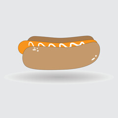 hot dog vector illustration