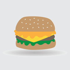 burger and fries