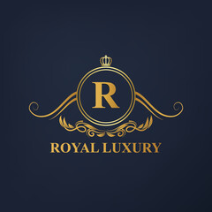 royal luxury logo | royal luxury round logo | royal luxury crown logo