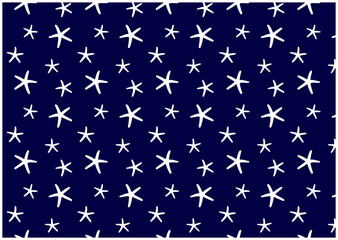 【スウォッチ】シンプルなヒトデ柄のパターン素材