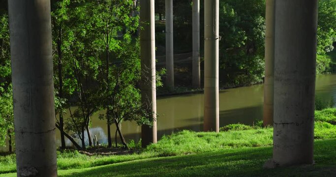 View of the Buffalo Bayou in Houston